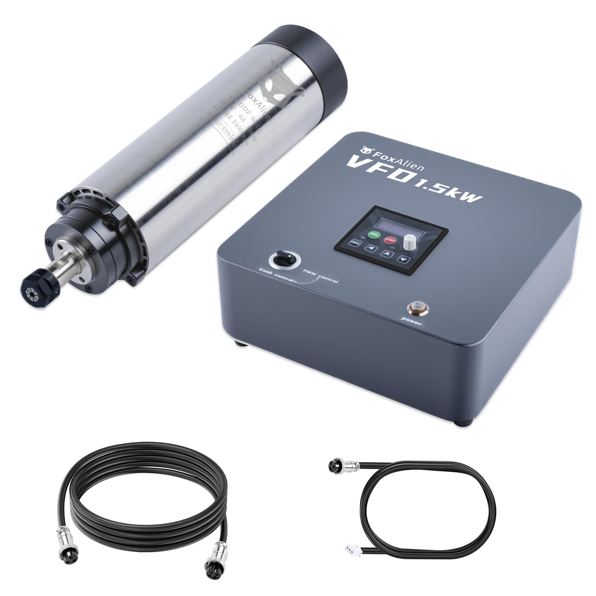 Amazon.com: FoxAlien 1.5KW VFD Air Cooled CNC Spindle Motor Kit